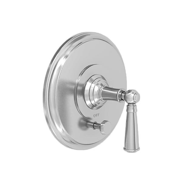 Newport Brass Balanced Tub & Shower Diverter Plate With Handle in Polished Chrome 5-2412BP-26 - main
